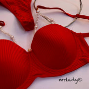 PEARLS CORDI BRA SET