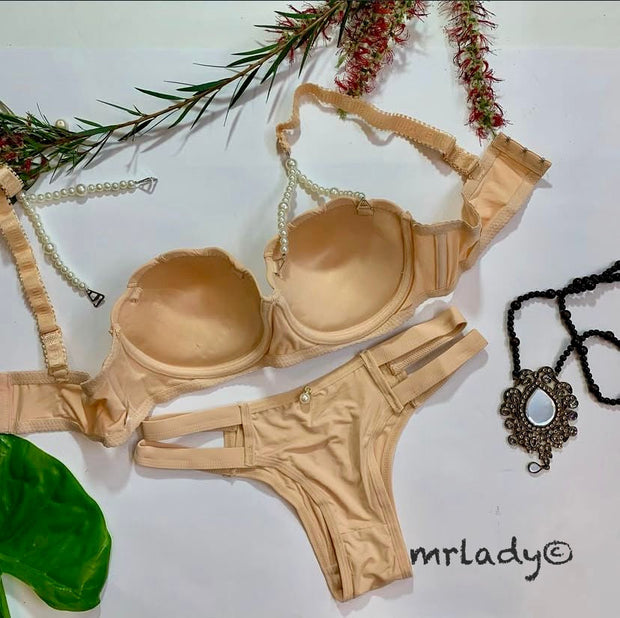PEARLS THIN PAD BRA SET