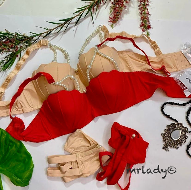 PEARLS THIN PAD BRA SET