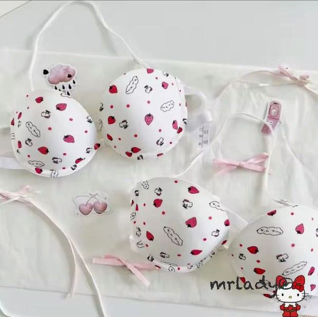HELLO KITTY LIGHT PUSH UP BRA SET
