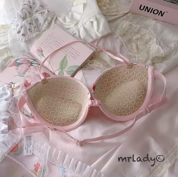 HELLO KITTY LIGHT PUSH UP BRA SET