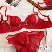 SEXY NET WIRED BRA SET