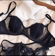 SEXY NET WIRED BRA SET