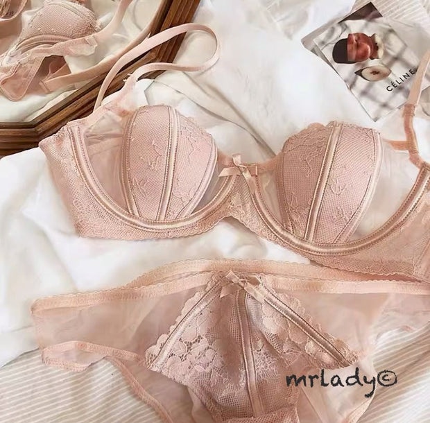 SEXY NET WIRED BRA SET