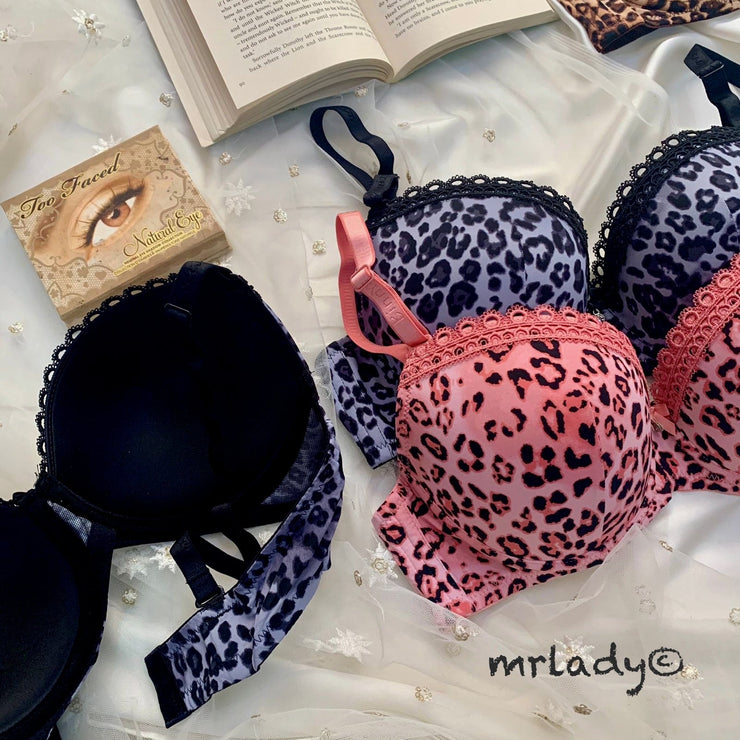 LEOPARD PRINT SOFT PADDED BRA