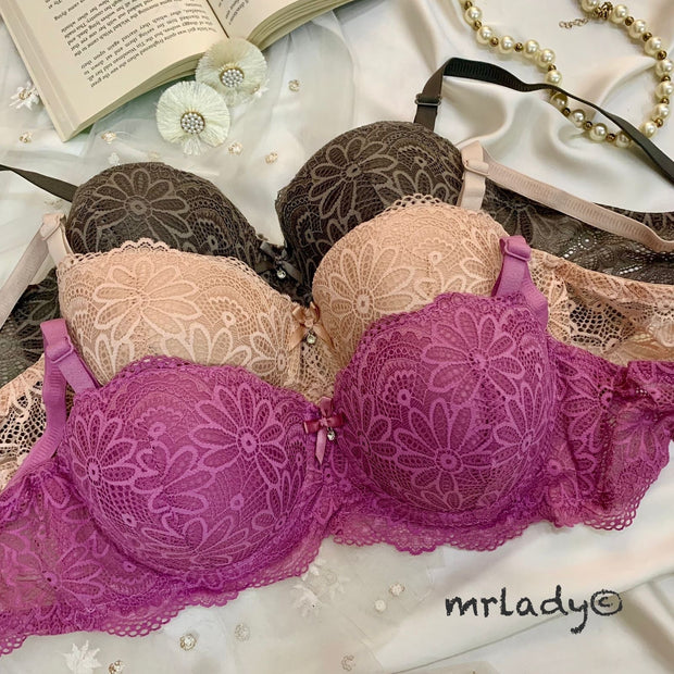 THIN PAD FANCY FLORAL BRA V2