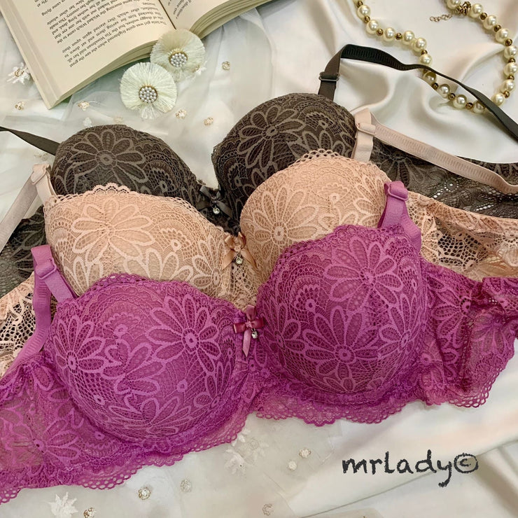 THIN PAD FANCY FLORAL BRA V2