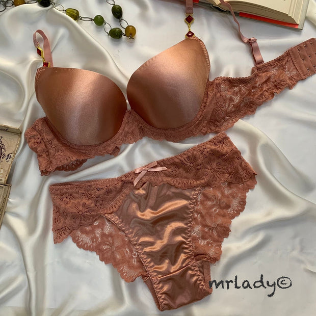 THIN PAD SILK BRA SET