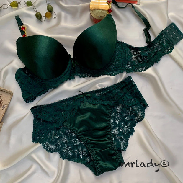 THIN PAD SILK BRA SET