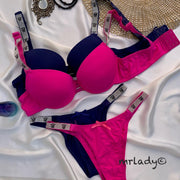 G STRING THIN PAD BRA SET