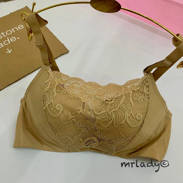 THIN PAD FLORAL FASHION BRA