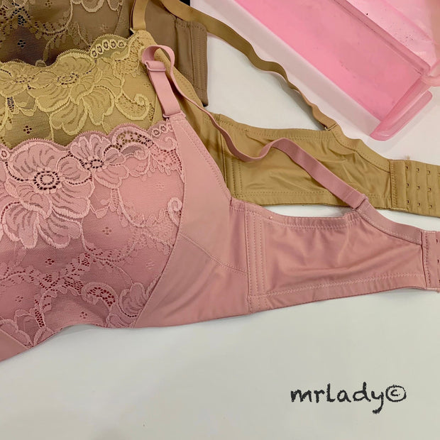 THIN PAD FLORAL FASHION BRA