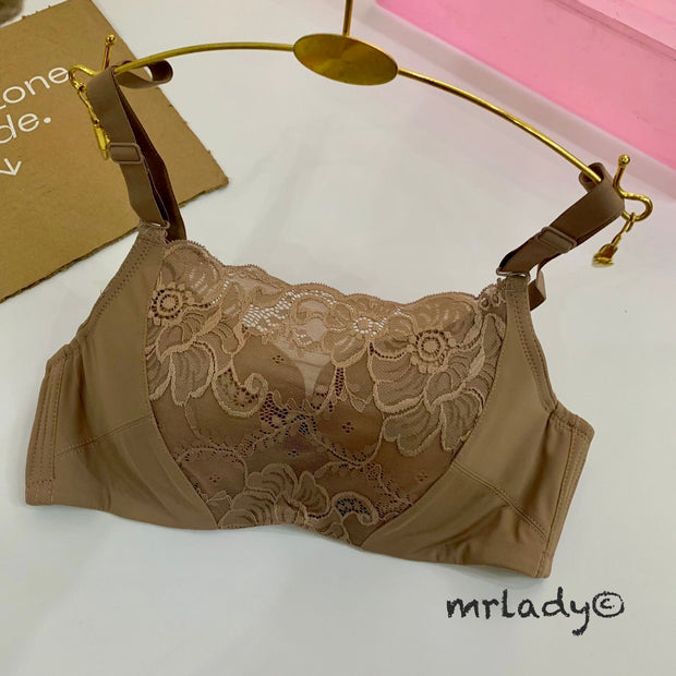 THIN PAD FLORAL FASHION BRA