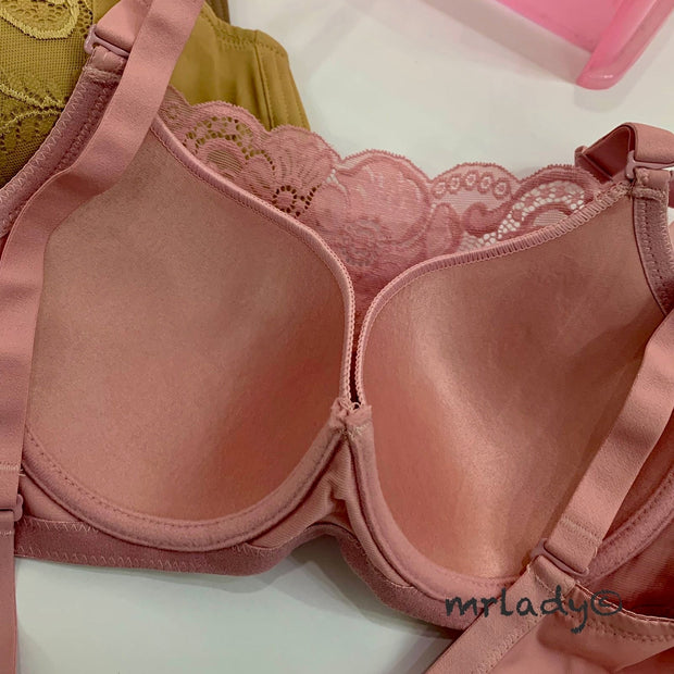 THIN PAD FLORAL FASHION BRA