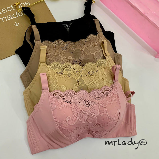 THIN PAD FLORAL FASHION BRA