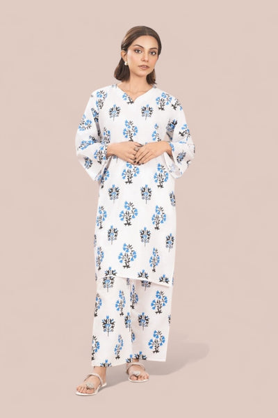 Coastal White & Blue | Co-ord Set