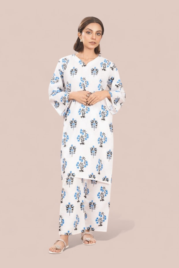 Coastal White & Blue | Co-ord Set