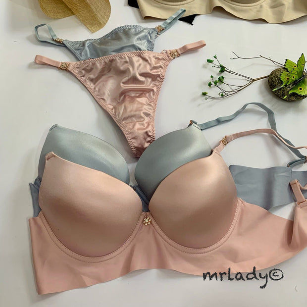 SILK LIGHT PUSH UP BRA SET