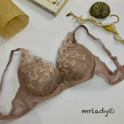 LIGHT NET LACE PADDED BRA