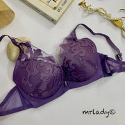 LIGHT NET LACE PADDED BRA