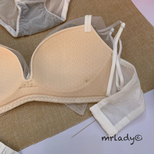 GLITTER THIN PAD BRA SET