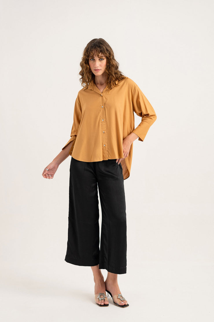Light Brown Button Down Shirt