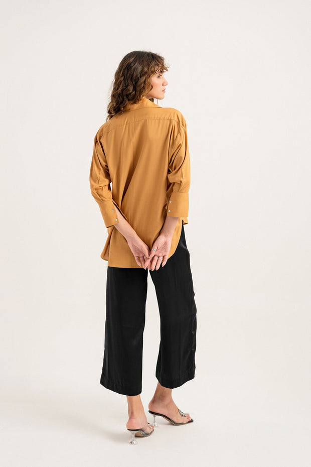 Light Brown Button Down Shirt