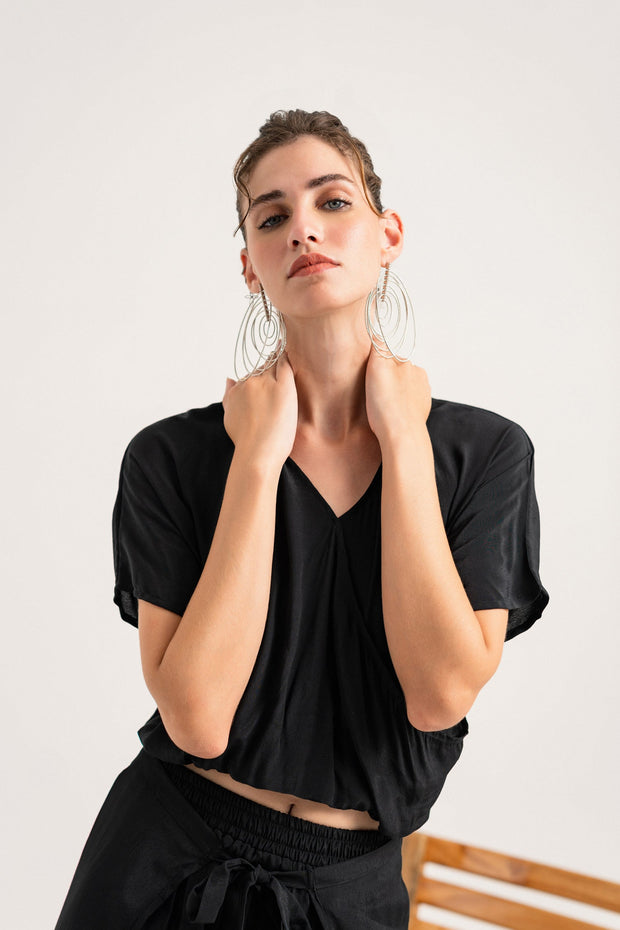 Black Regular Fit Top