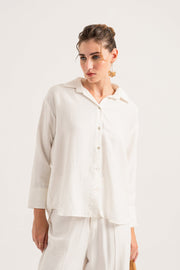 White Button-down Regular Fit Shirt