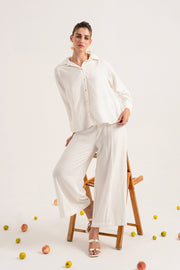 White Button-down Regular Fit Shirt