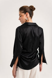 Black Button-down Regular Fit Shirt