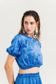 Royal Blue Crop Top