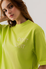 NEON GREEN RELAXED FIT STATEMENT T-SHIRT
