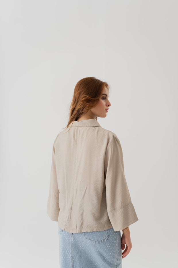 Sand Regular fit Button Down Shirt