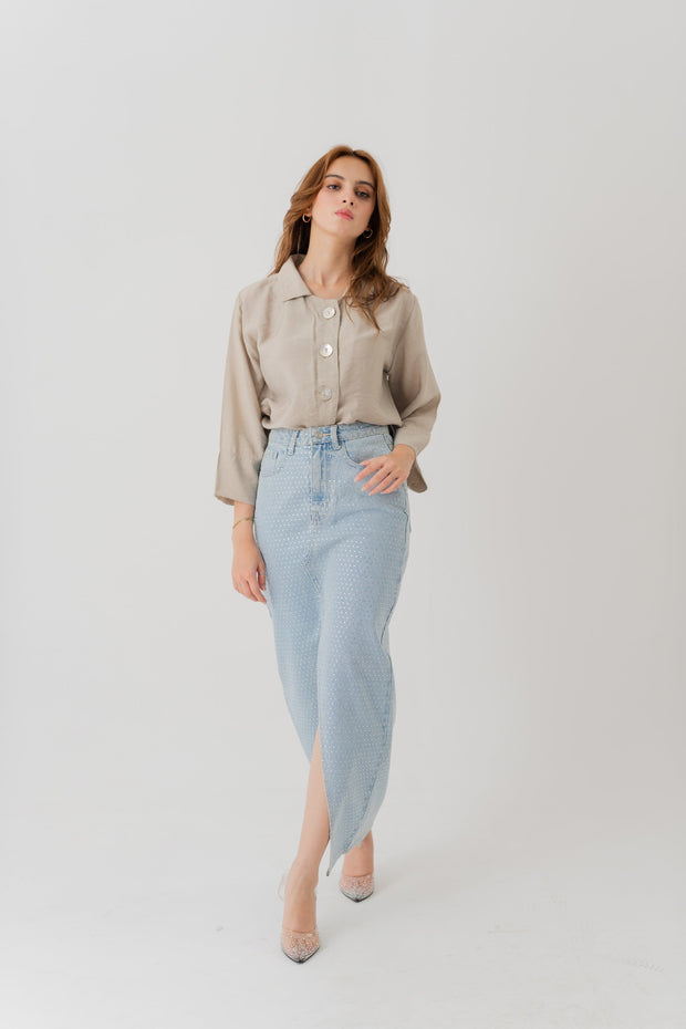 Sand Regular fit Button Down Shirt