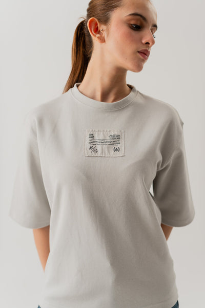 Light Grey Relaxed Fit Graphic T-shirt