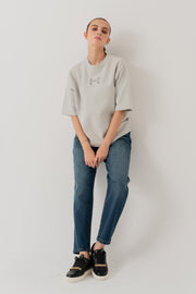Light Grey Relaxed Fit Graphic T-shirt