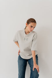 Light Grey Relaxed Fit Graphic T-shirt