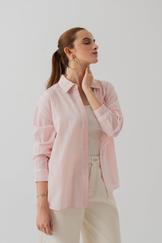 Striped Cotton Button down Shirt