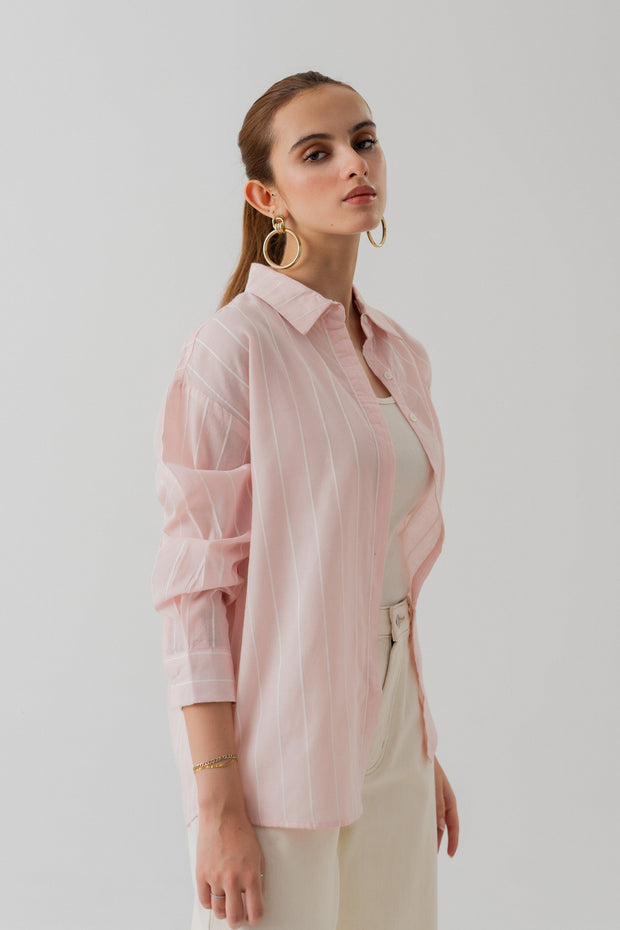 Striped Cotton Button down Shirt