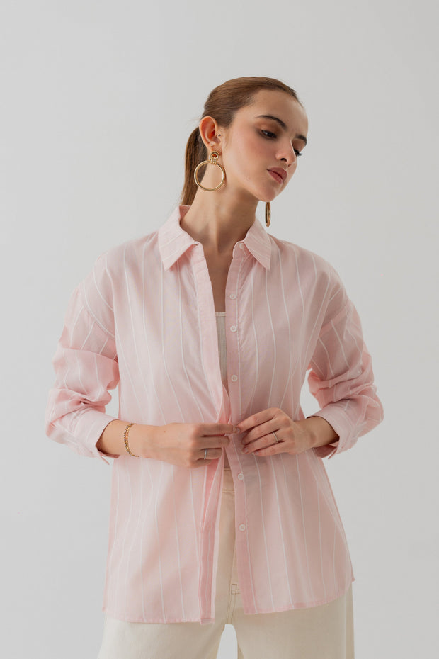 Striped Cotton Button down Shirt