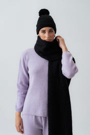 Black Knitted Scarf