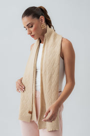 Beige Knitted Scarf